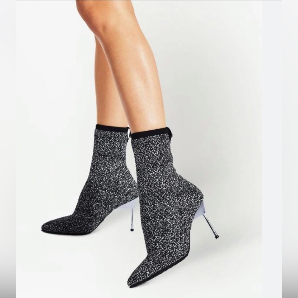 Kurt Geiger London Barbican Speckle Knit Boots Size 6